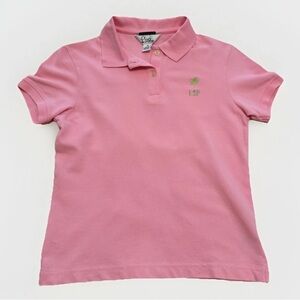 Lilly Pulitzer Women’s Shrunken‎ Polo Shirt XSmall Pink-Pima Cotton-Preppy-Golf